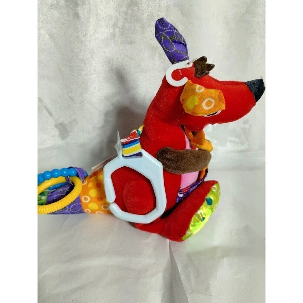 Lamaze 2006 Learning Curve Red Kangaroo &Joey Soother,Teether,Rattle Sensory Toy
